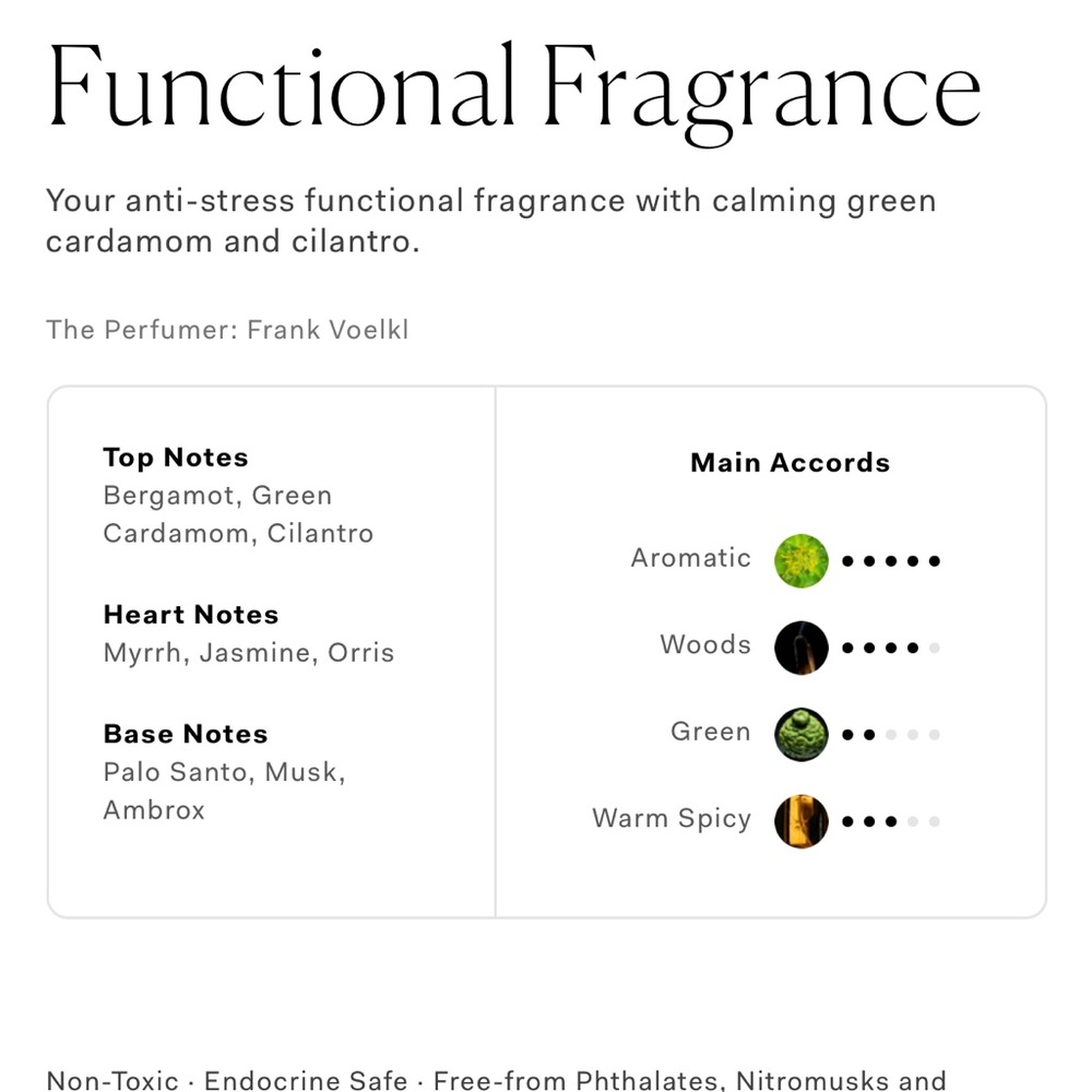 The Nue Co functional fragrance Destress  new launch new inbox $125 - Picture 3 of 9